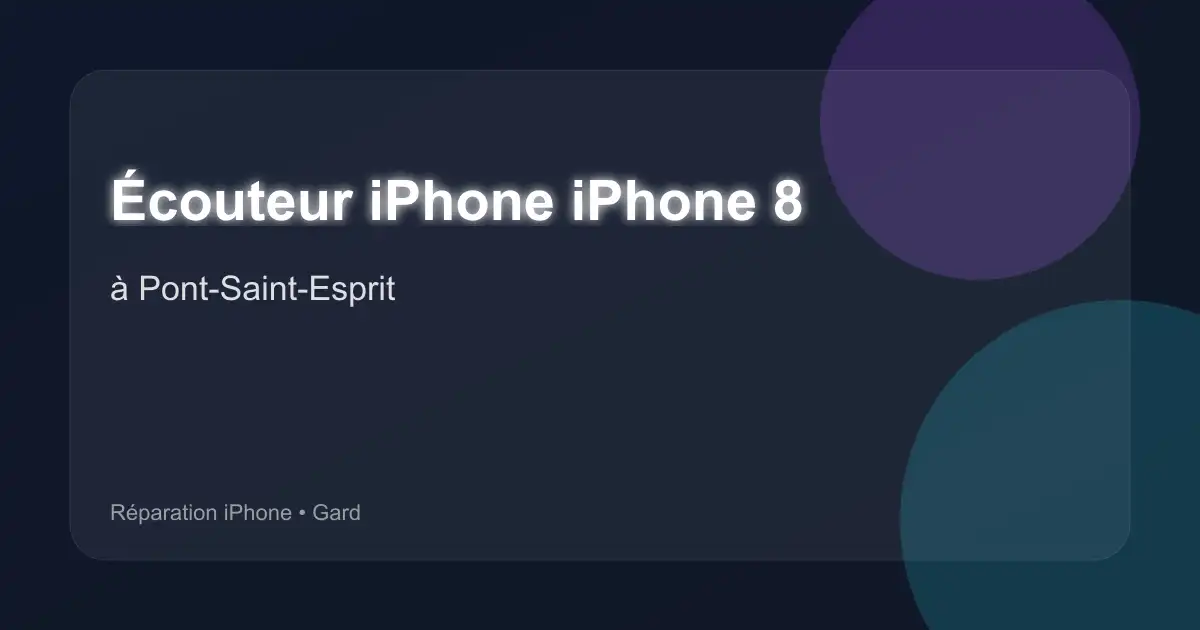Écouteur iPhone iPhone 8 à Pont-Saint-Esprit (Gard)