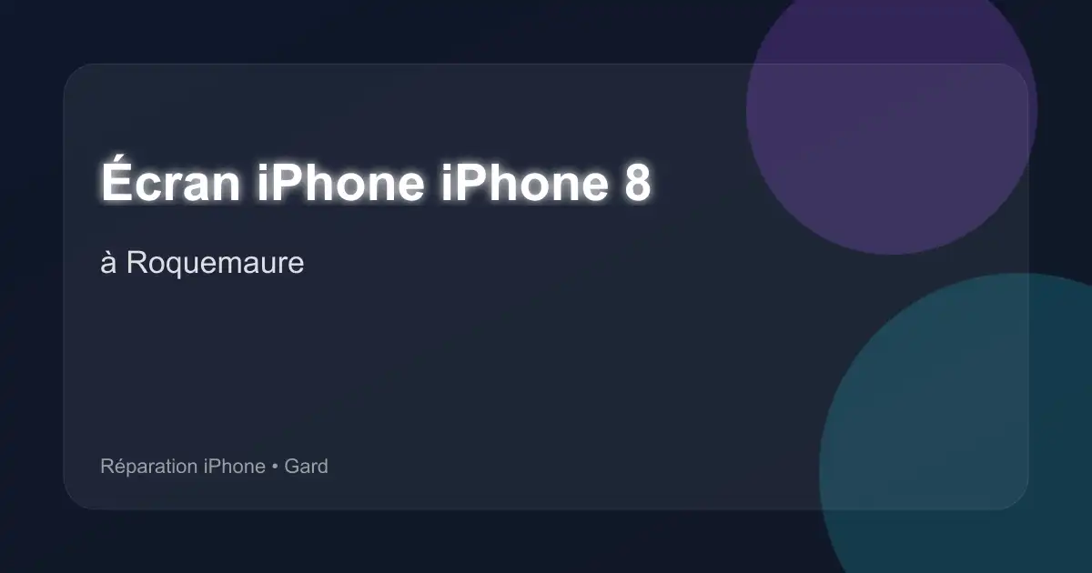 Écran iPhone iPhone 8 à Roquemaure (Gard)